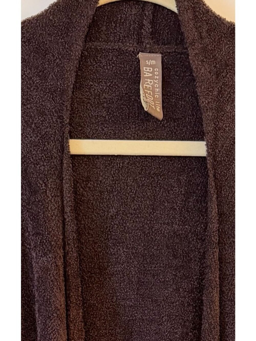 Barefoot Dreams Brown S/M CozyChic Lite Wrap Cardigan - Picture 5 of 6